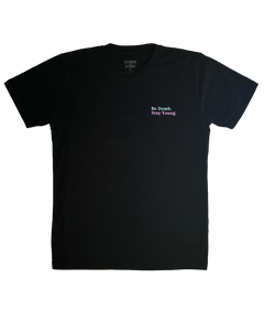 Be Dumb Stay Young Black Tee