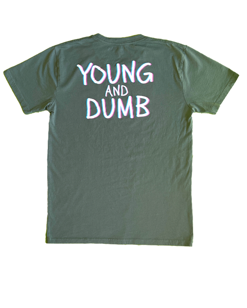 Be Dumb Stay Young Sage Tee