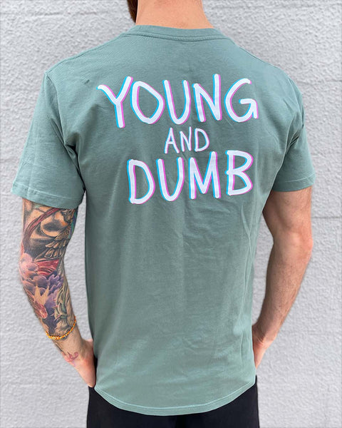 Be Dumb Stay Young Sage Tee