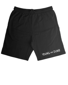 'Back To School' Black Stadium Shorts