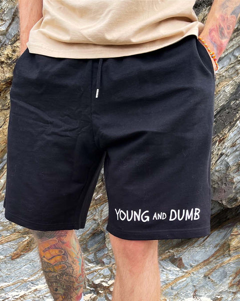 'Back To School' Black Stadium Shorts