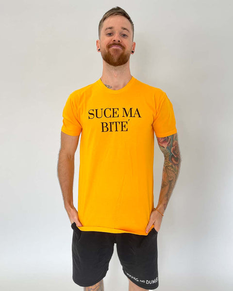 Suce Ma Bite Gold Tee