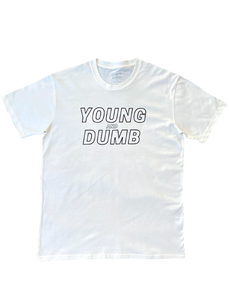 Young and Dumb white tee